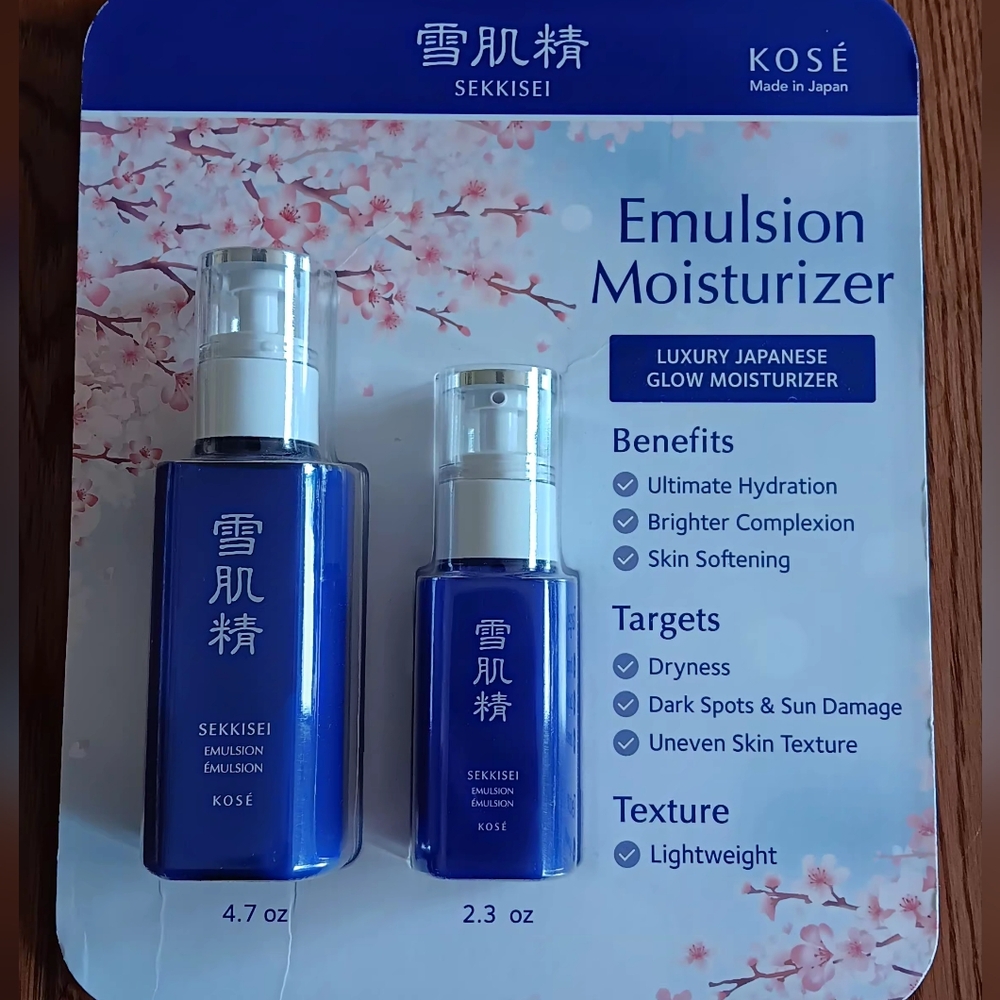 Sekkisei Emulsion Moisturizer, made in Japan, set of 2